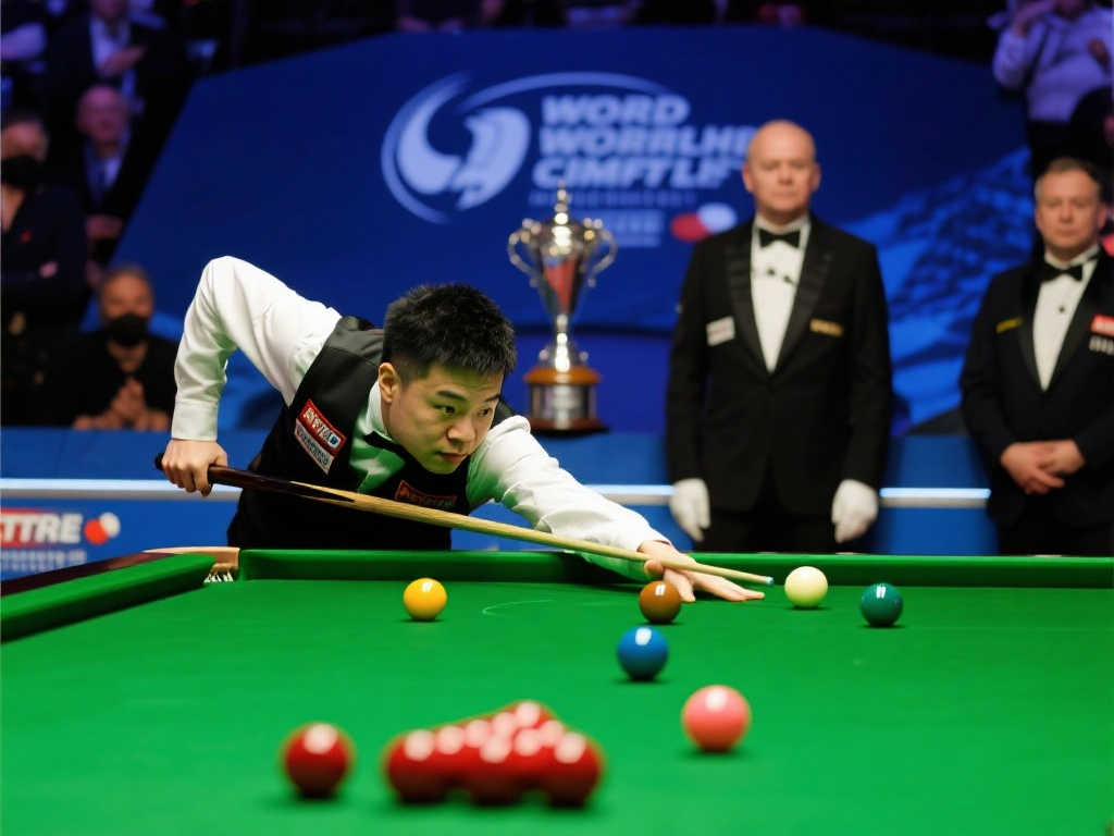 台球传奇”亨德利社媒分享与赵心童合影，庆贺其世锦赛登顶